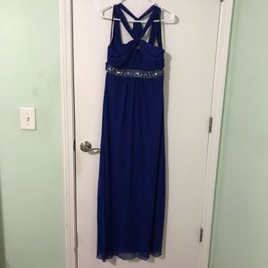 Royal blue prom dress